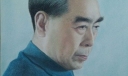 周恩来总理粉笔画（郭军作品）