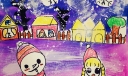 雪人儿童画图片大全，快乐堆雪人