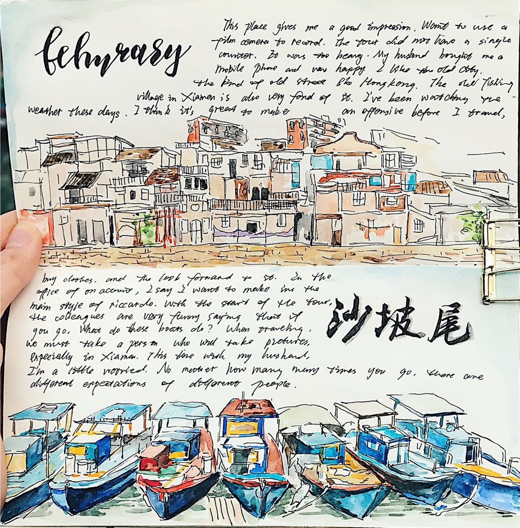 手绘旅行见闻作品欣赏