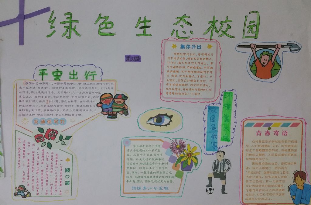 绿色生态校园手抄报大全