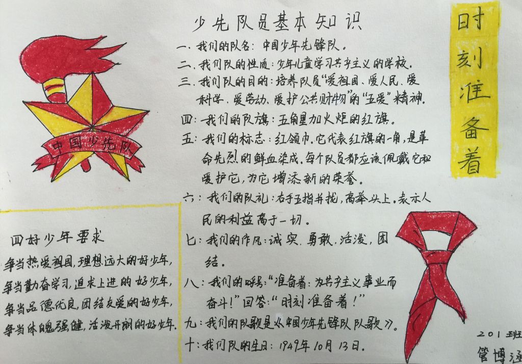 少先队知识手抄报图片大全