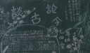 谈古论今黑板报图片