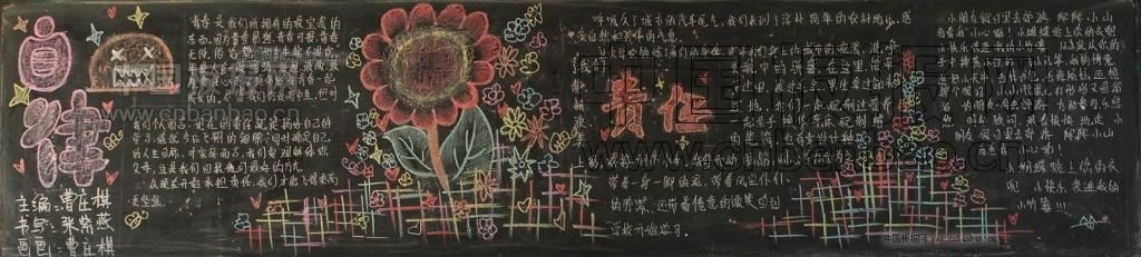 自律责任黑板报图片大全