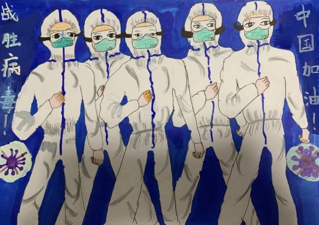 疫情防控美术作品欣赏,万众一心共同抗疫! 疫情防控美术作品欣赏,万众一心共同抗疫!