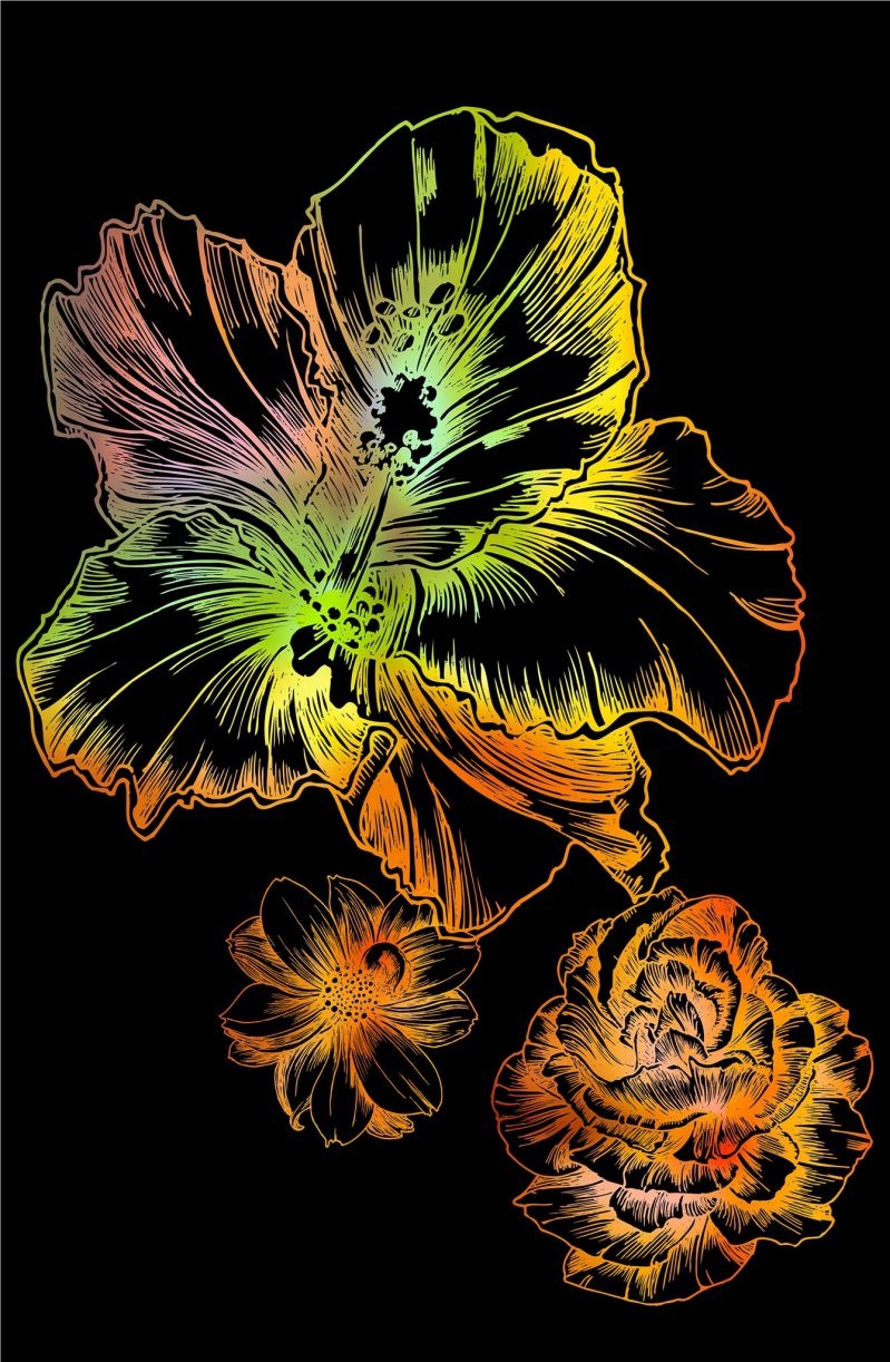 刮画图片大全简单好看 刮画图片大全简单好看