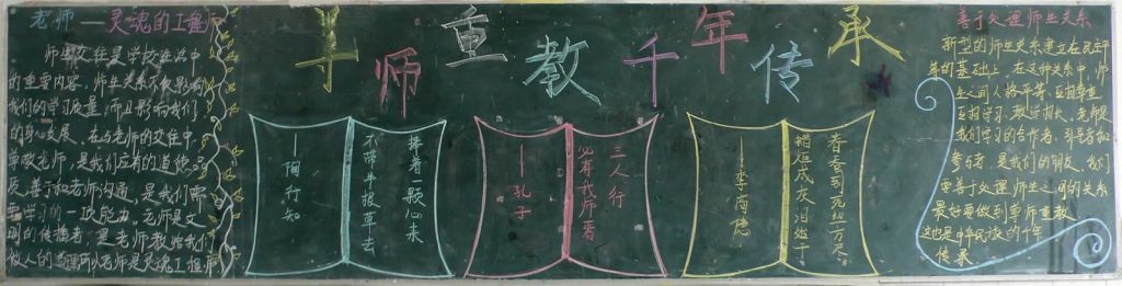 师德师风黑板报设计