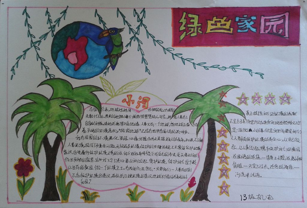 环境保护手抄报图片大全