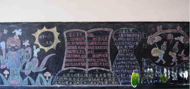 建队日黑板报图片