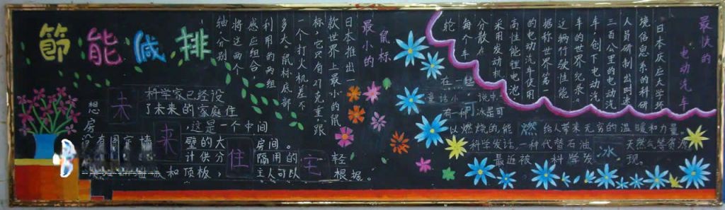 节能减排板报图片
