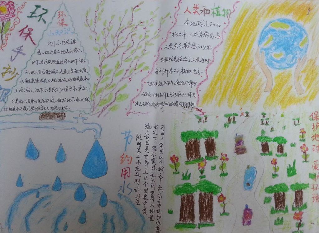 绿色环保科技人居手抄报