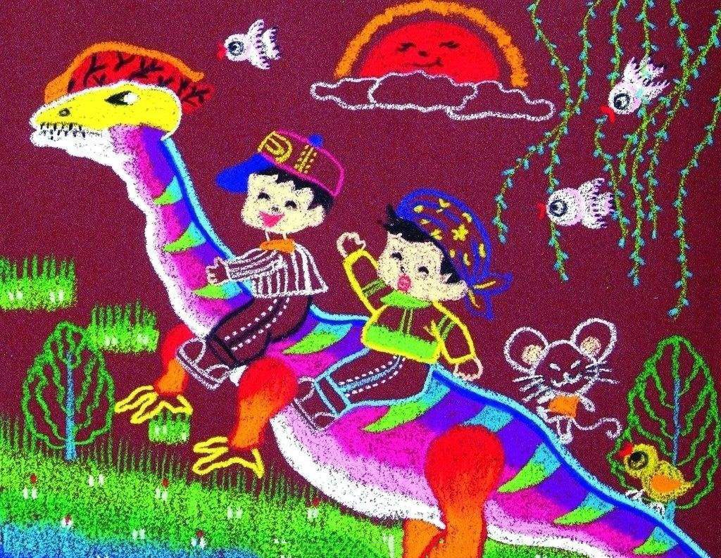 恐龙儿童绘画图片大全大图