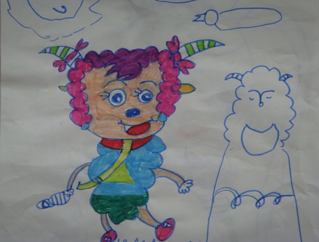 羊年幼儿绘画作品展