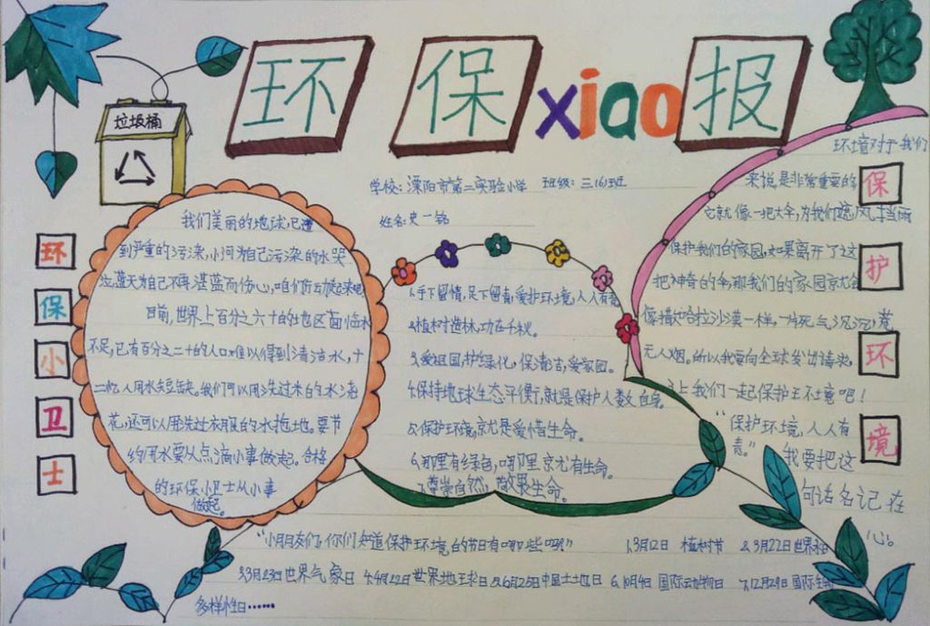 保护环境低碳出行手抄报，让我们一起绿色行动