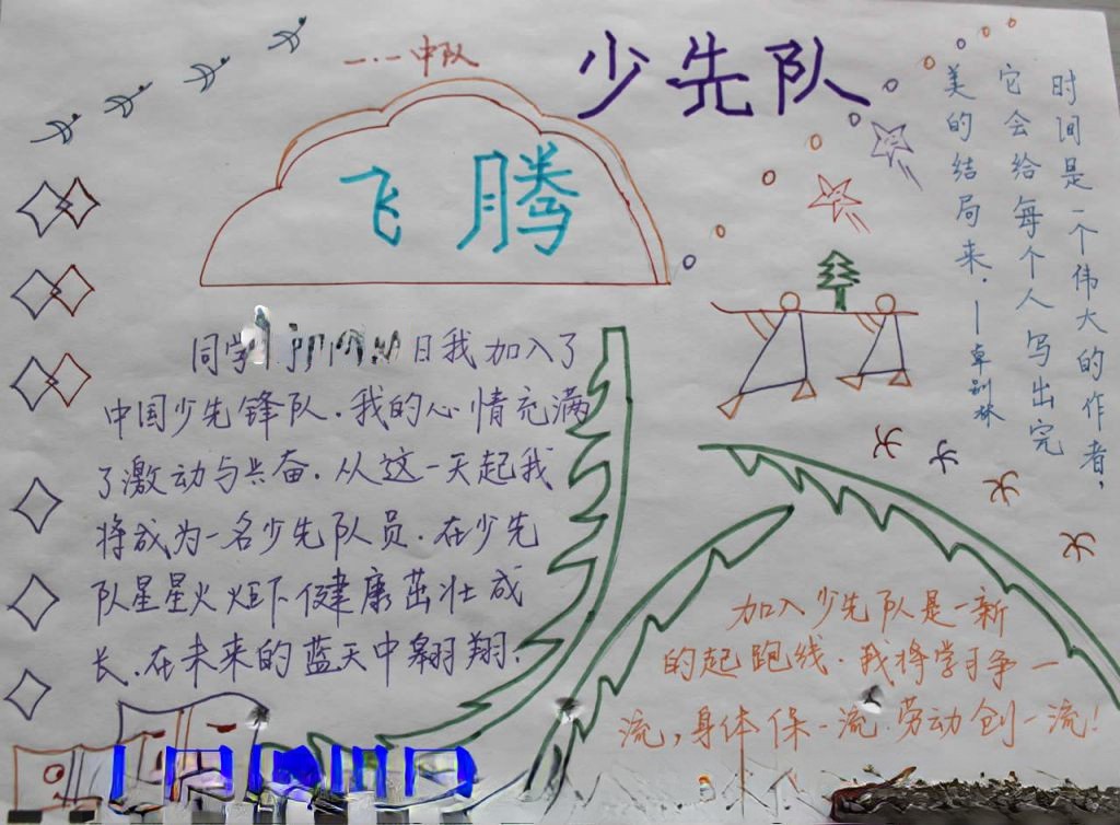 飞腾少先队手抄报