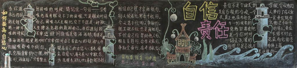 自律责任黑板报图片大全
