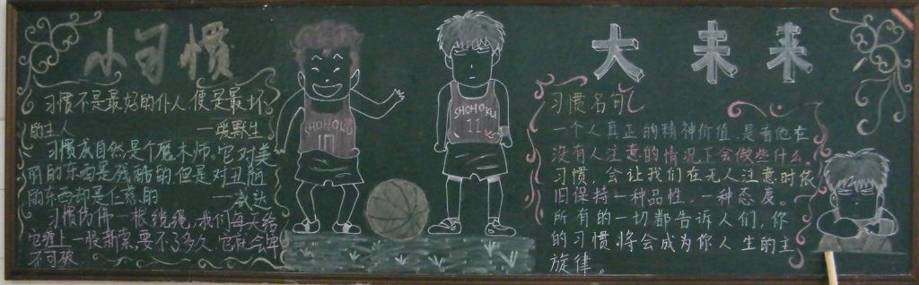 小习惯大未来黑板报