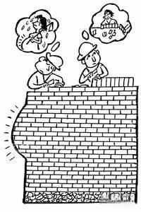 建筑安全漫画_施工现场安全漫画