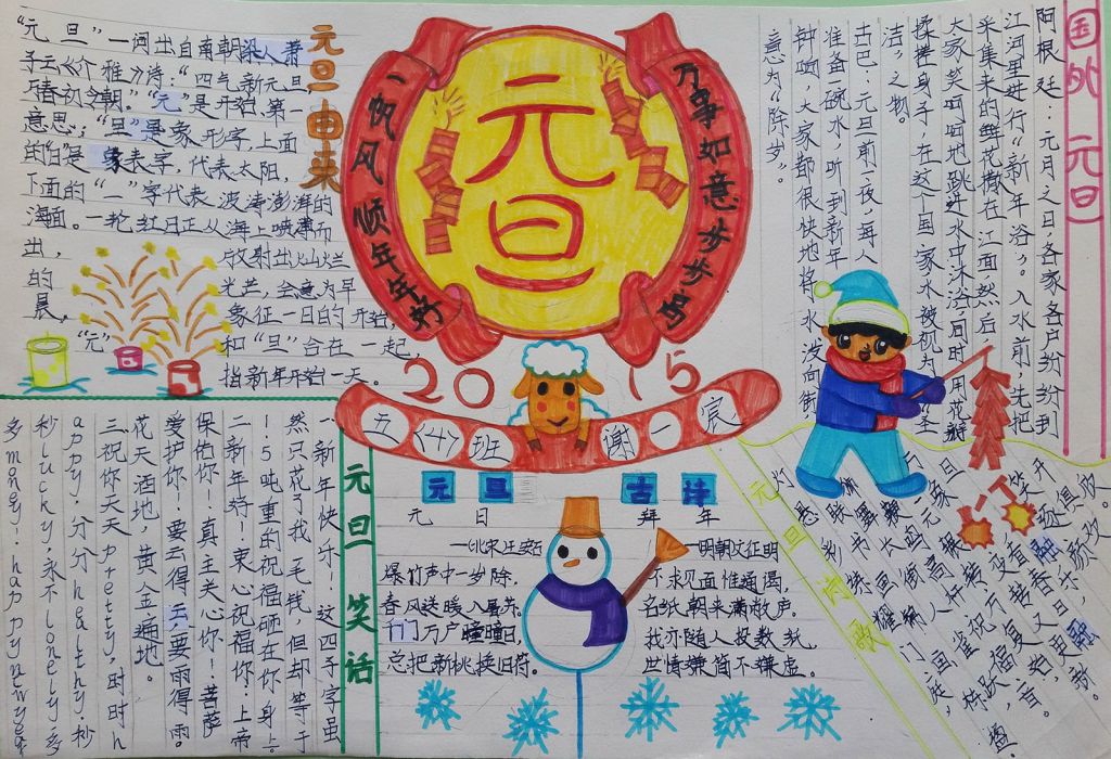畅想2022手抄报图片展