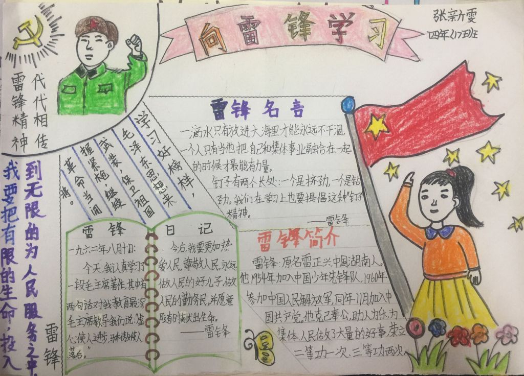 名人成长故事手抄报图片大全