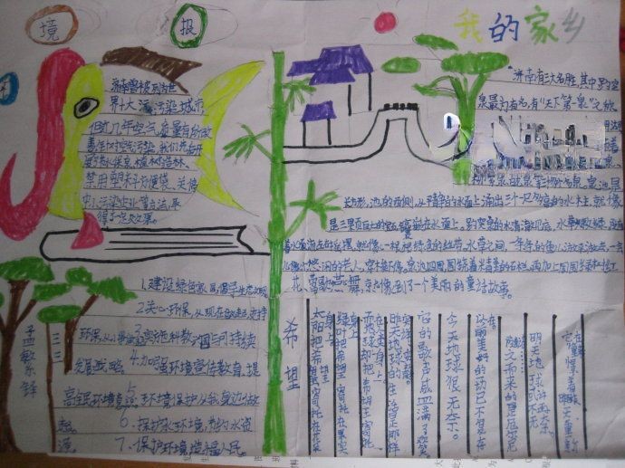 三年级环保手抄报9图