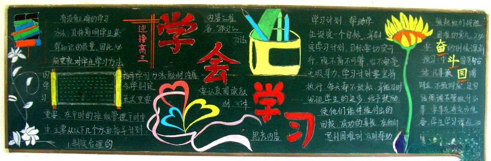 高三学习方法的板报