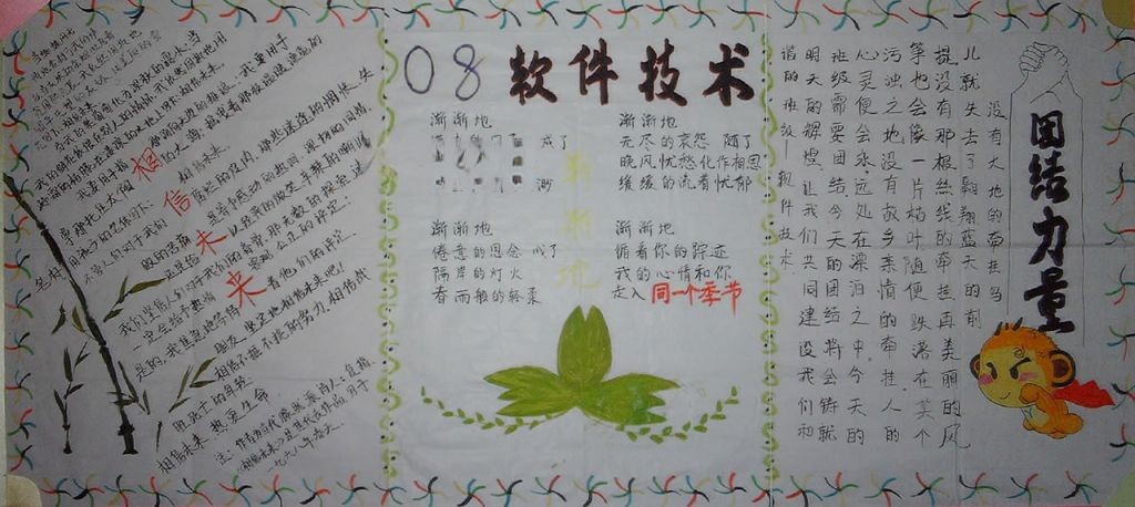 大学生励志板报