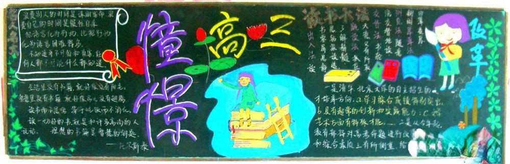 憧憬高三我们起航黑板报 憧憬高三我们起航黑板报