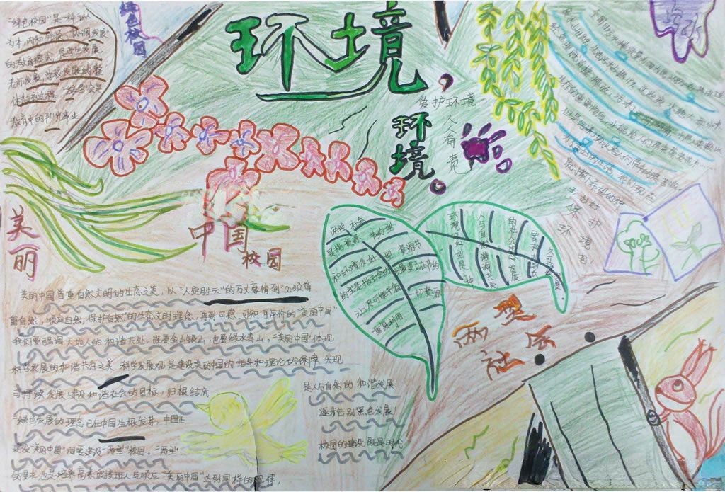 建两型校园手抄报 建两型校园手抄报