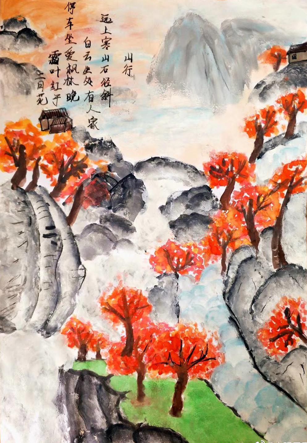古诗词配画手抄报，暑期计划手抄报