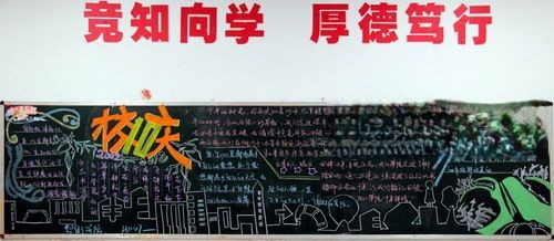 大学校庆黑板报