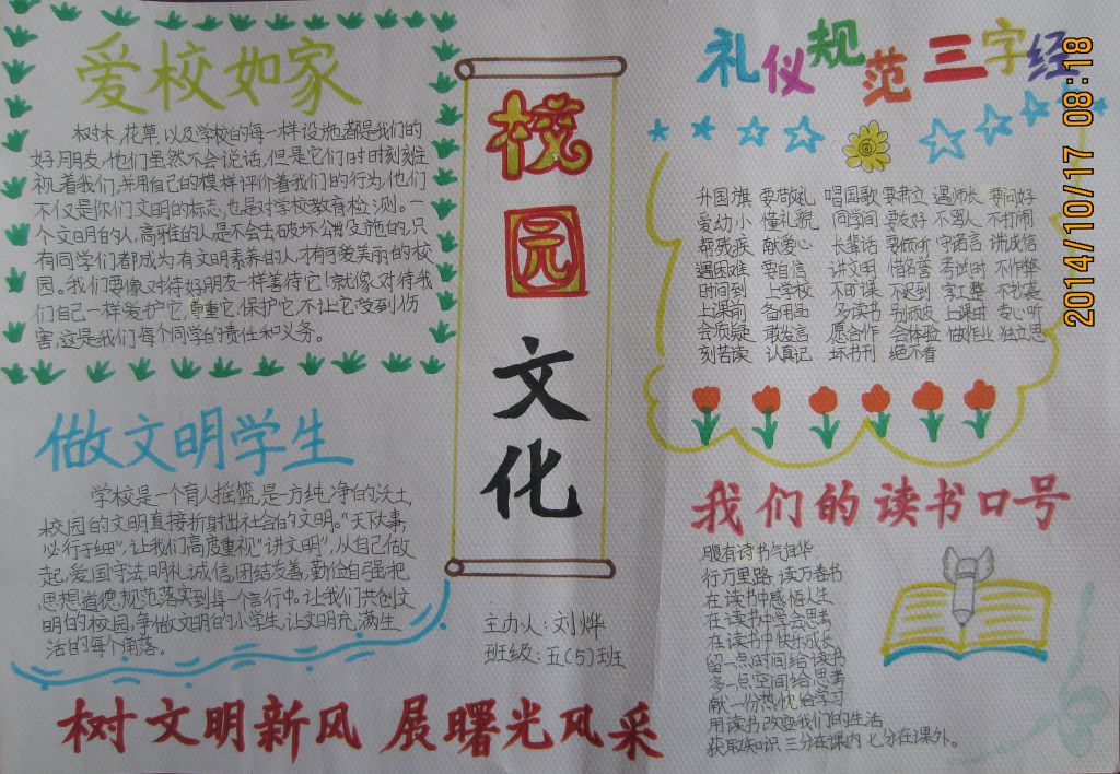 校园文化手抄报图片大全（）
