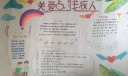 助残日关爱残疾人手抄报
