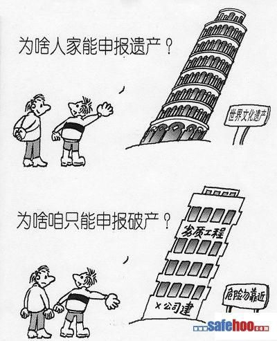 建筑安全漫画_施工现场安全漫画