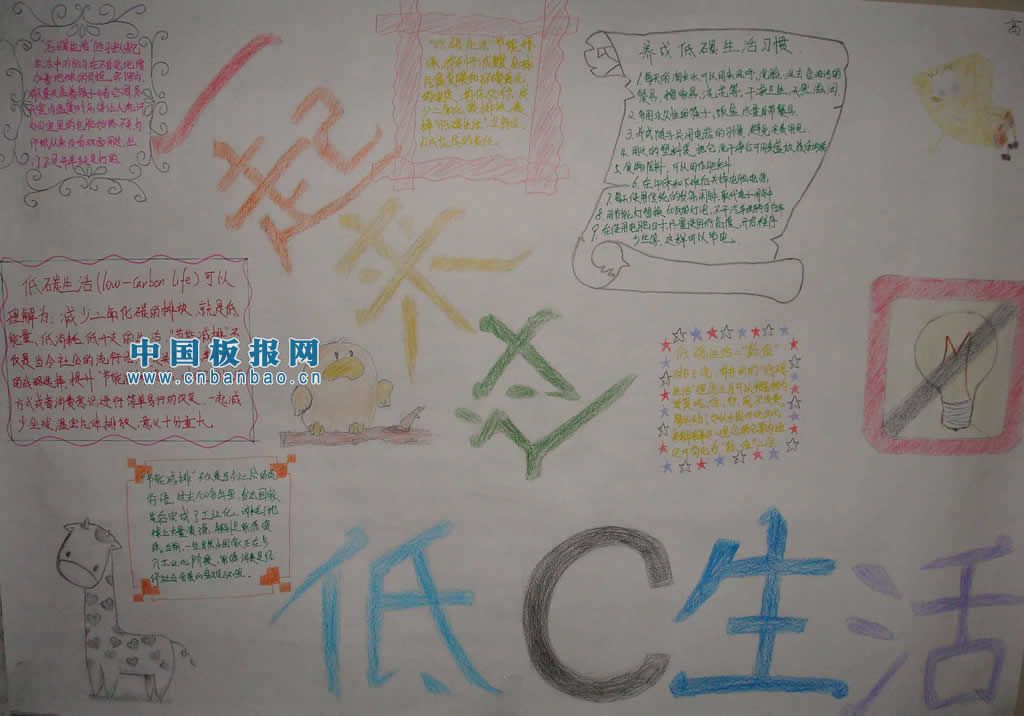 地球熄灯一小时手抄报