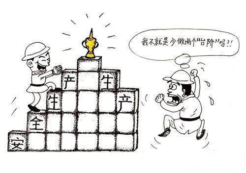 建筑安全漫画_施工现场安全漫画