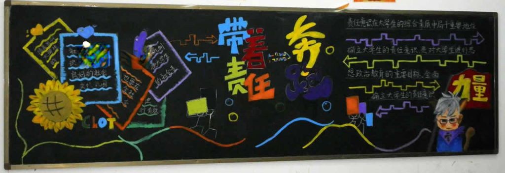 大学生责任意识黑板报