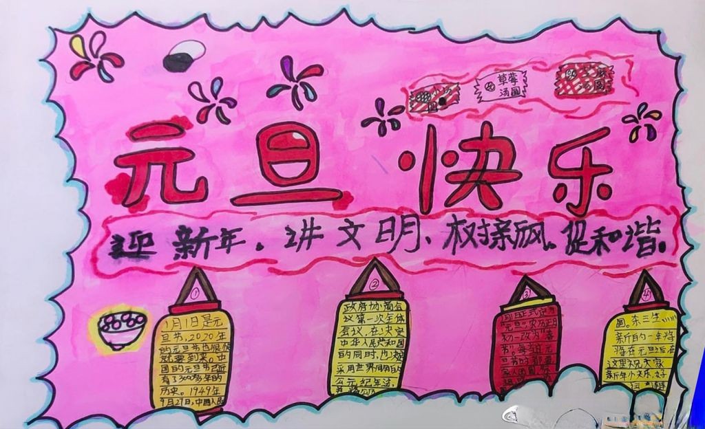 2022元旦节手抄报来袭，准备收下吧！