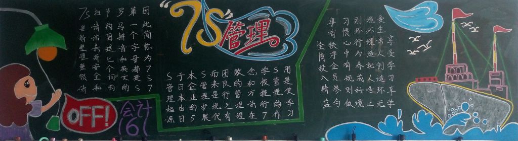7S制度管理黑板报