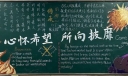 心怀希望所向披靡黑板报