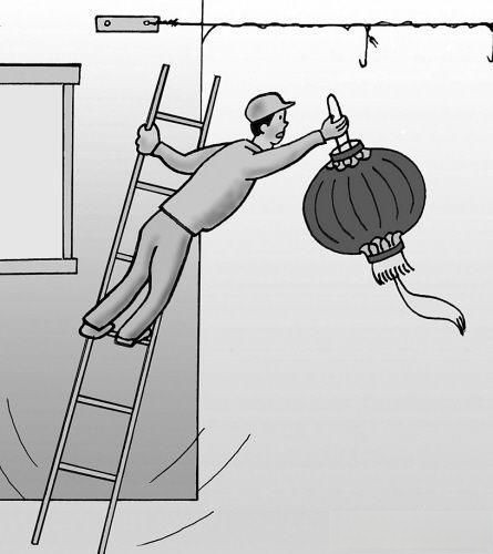 建筑安全漫画_施工现场安全漫画
