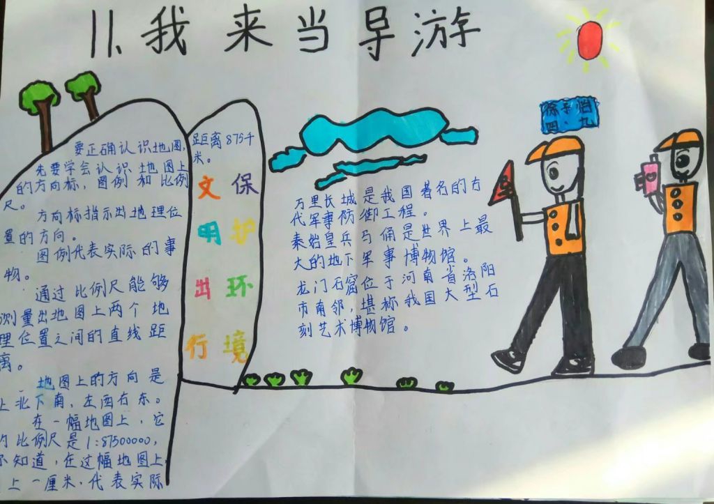 我来当导游手抄报图片 我来当导游手抄报图片