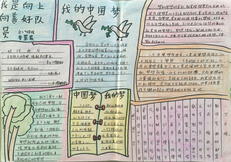 我是向上向善好队员手抄报