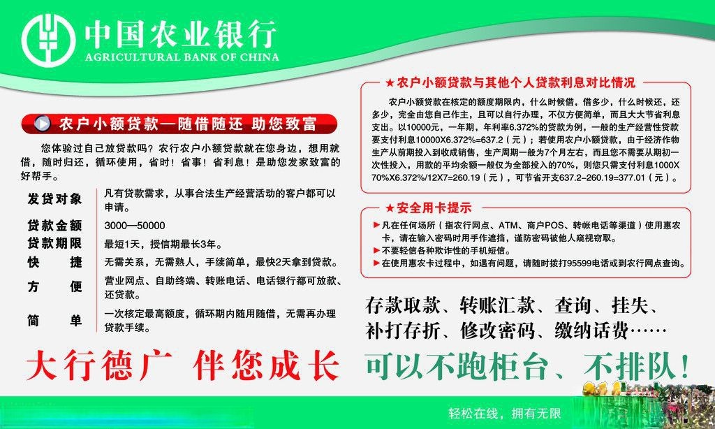银行贷款宣传板报