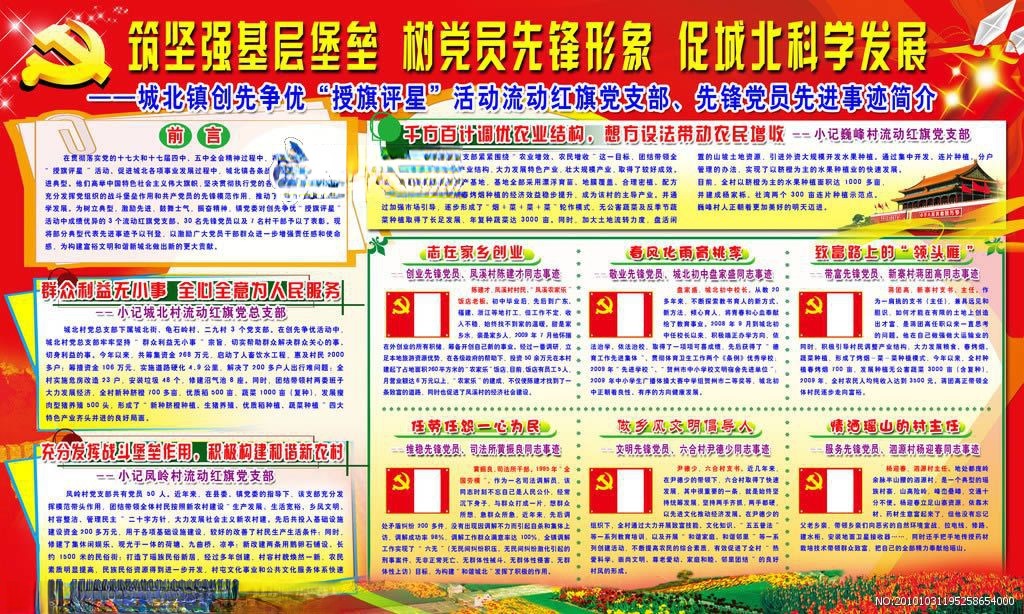 先进人物板报图片