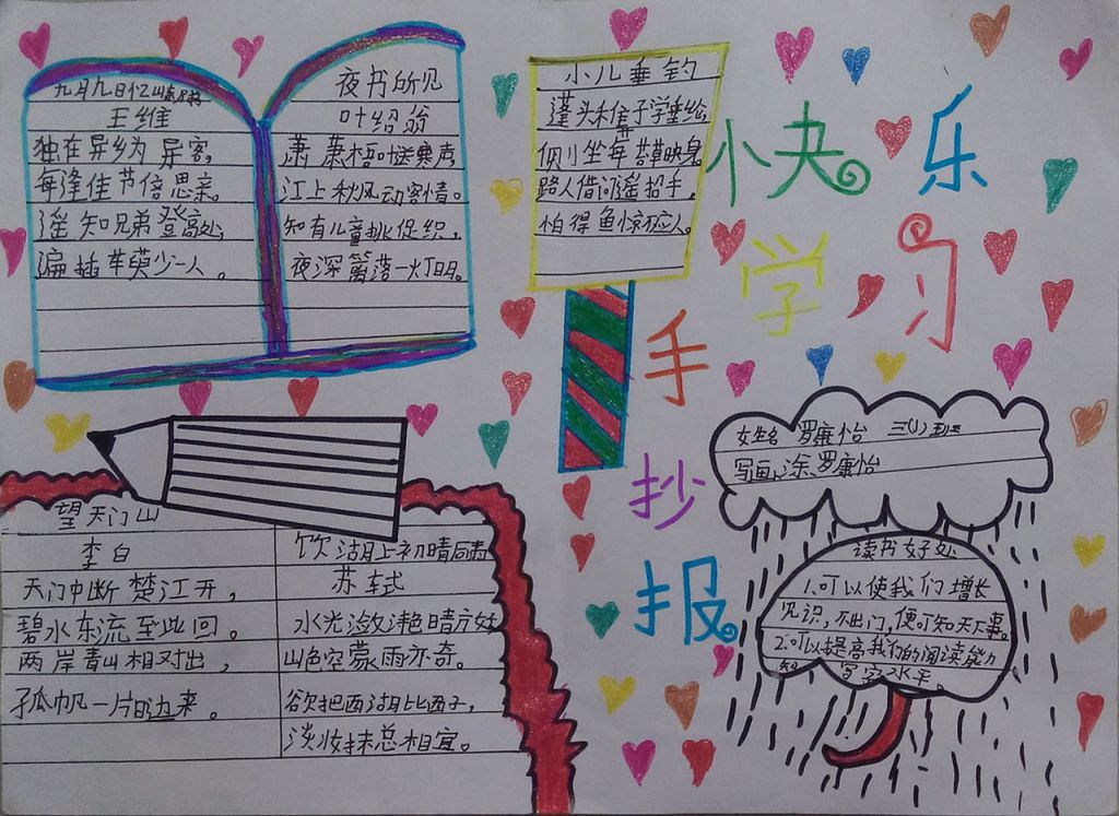 快乐学习手抄报图片 快乐学习手抄报图片