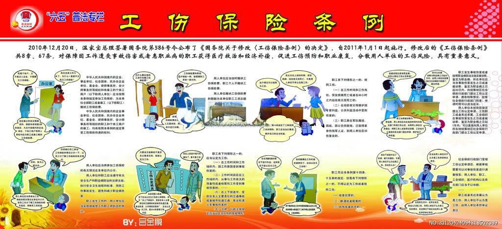 工伤保险条例宣传板报