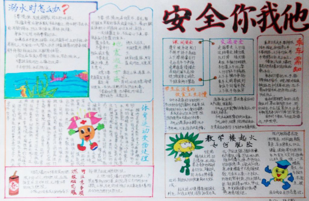 提高安全意识手抄报大全