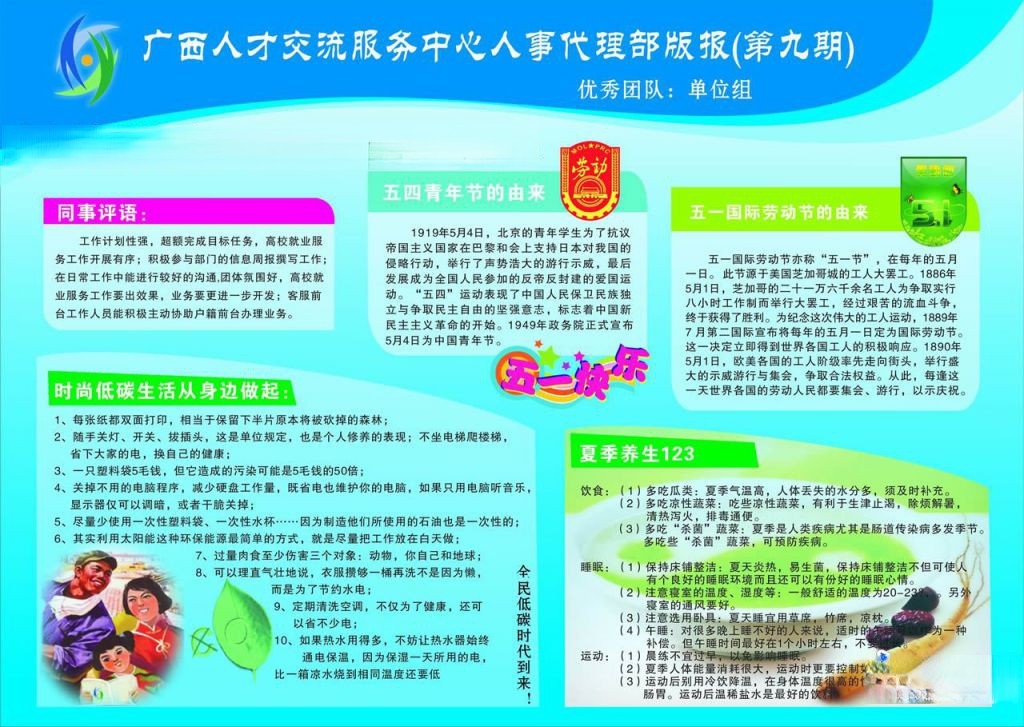 人才交流服务中心人事代理部版报