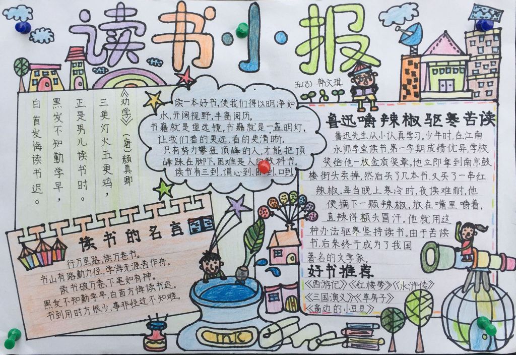 终身学习手抄报图片