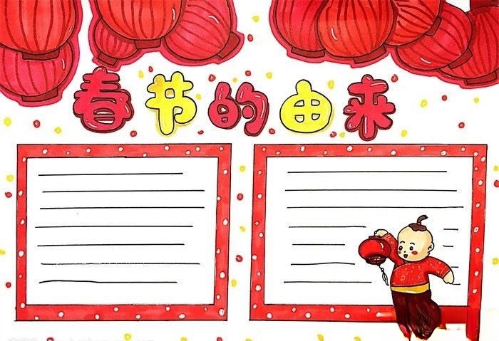 2022春节手抄报来袭，你想要的这里都齐了！